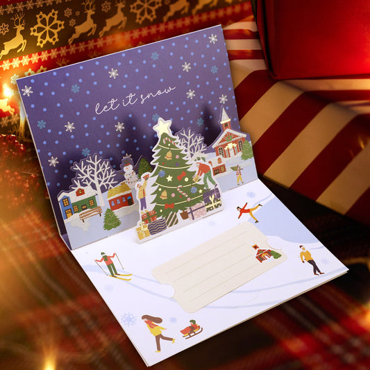 Christmas paradise 3D greeting card