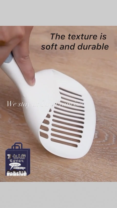 AllPetSolutions Durable Cat Litter Toilet Scoop Shovel Cleaning Tool,gray
