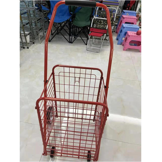 303 Square Shopping Cart-Red Blue  (Metal)